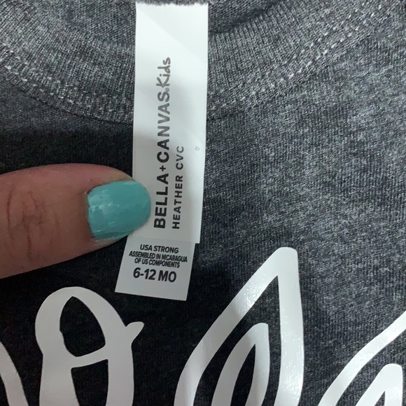 Gray Easter Onesie (6-12 Month) A13 - Picture 3 of 4